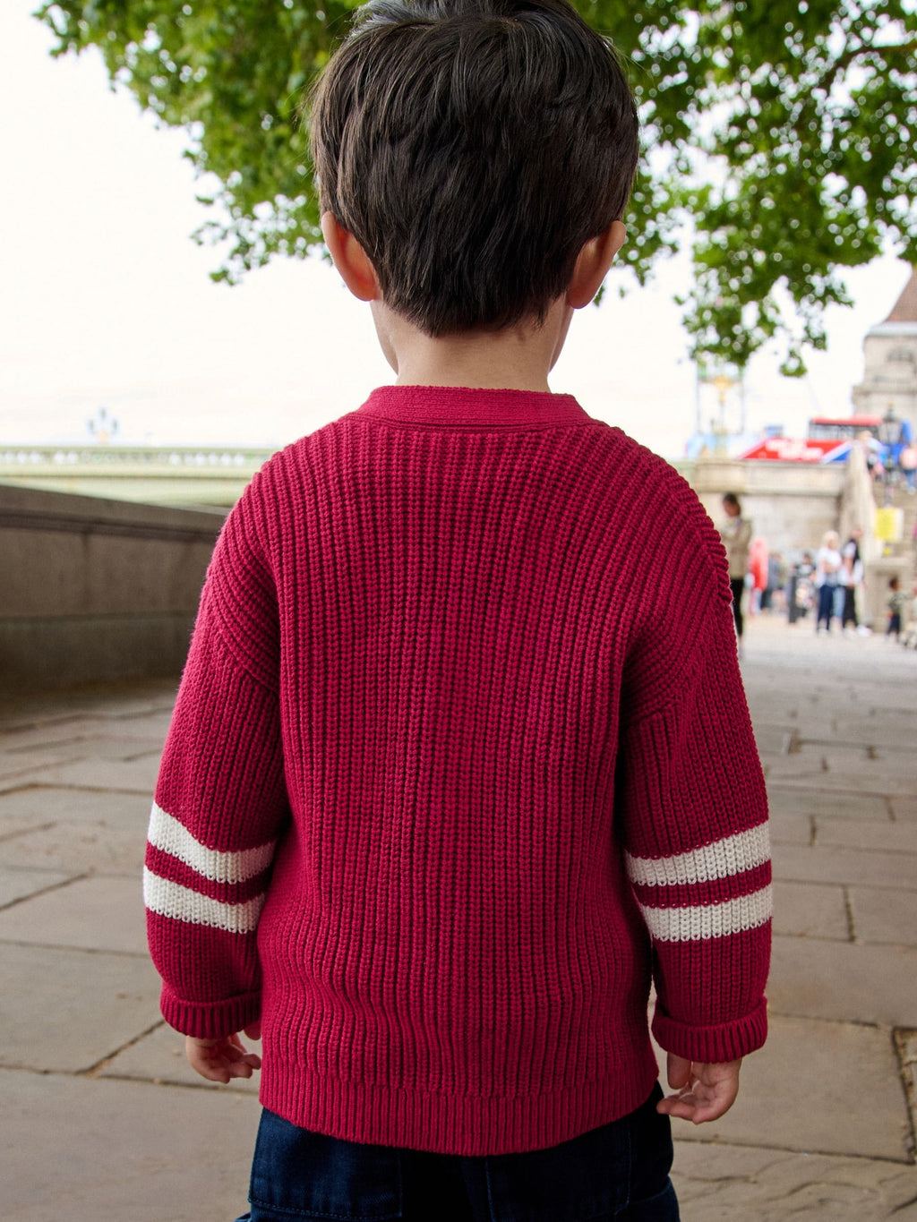 Red Varsity Character Cardigan (3mths-7yrs)