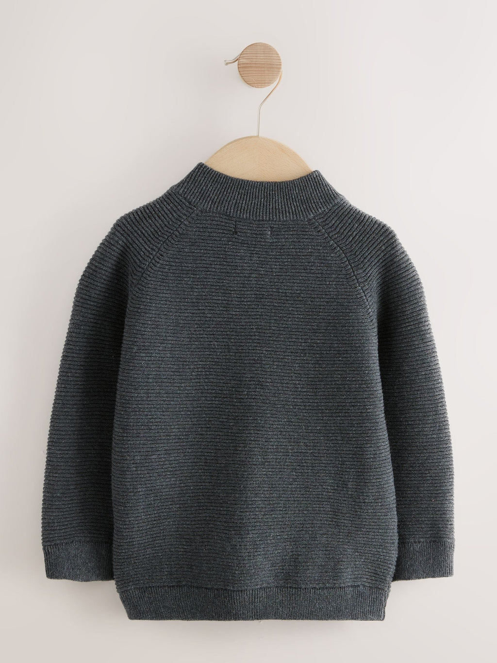 Charcoal Grey Zip Through Cardigan (3mths-7yrs)