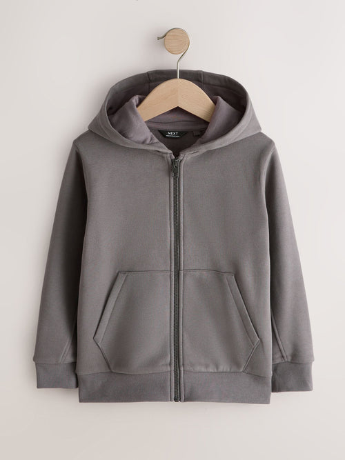 Mink Regular Fit Zip Through Hoodie (3-16yrs)