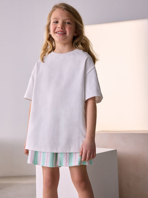 White Oversized Heavyweight T-Shirt (3-16yrs)