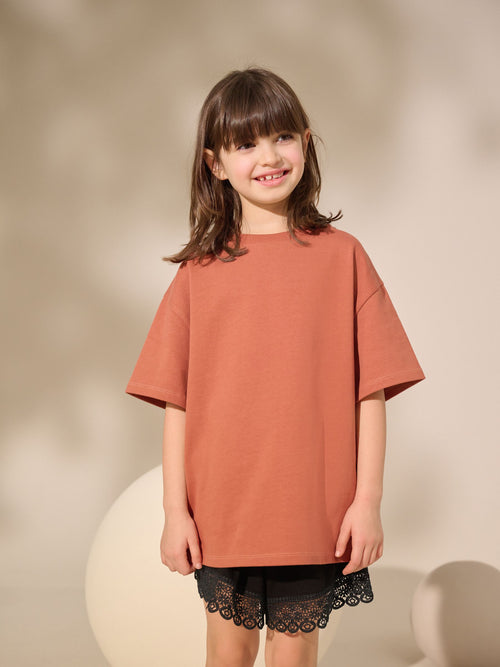 Rust Oversized Heavyweight T-Shirt (3-16yrs)