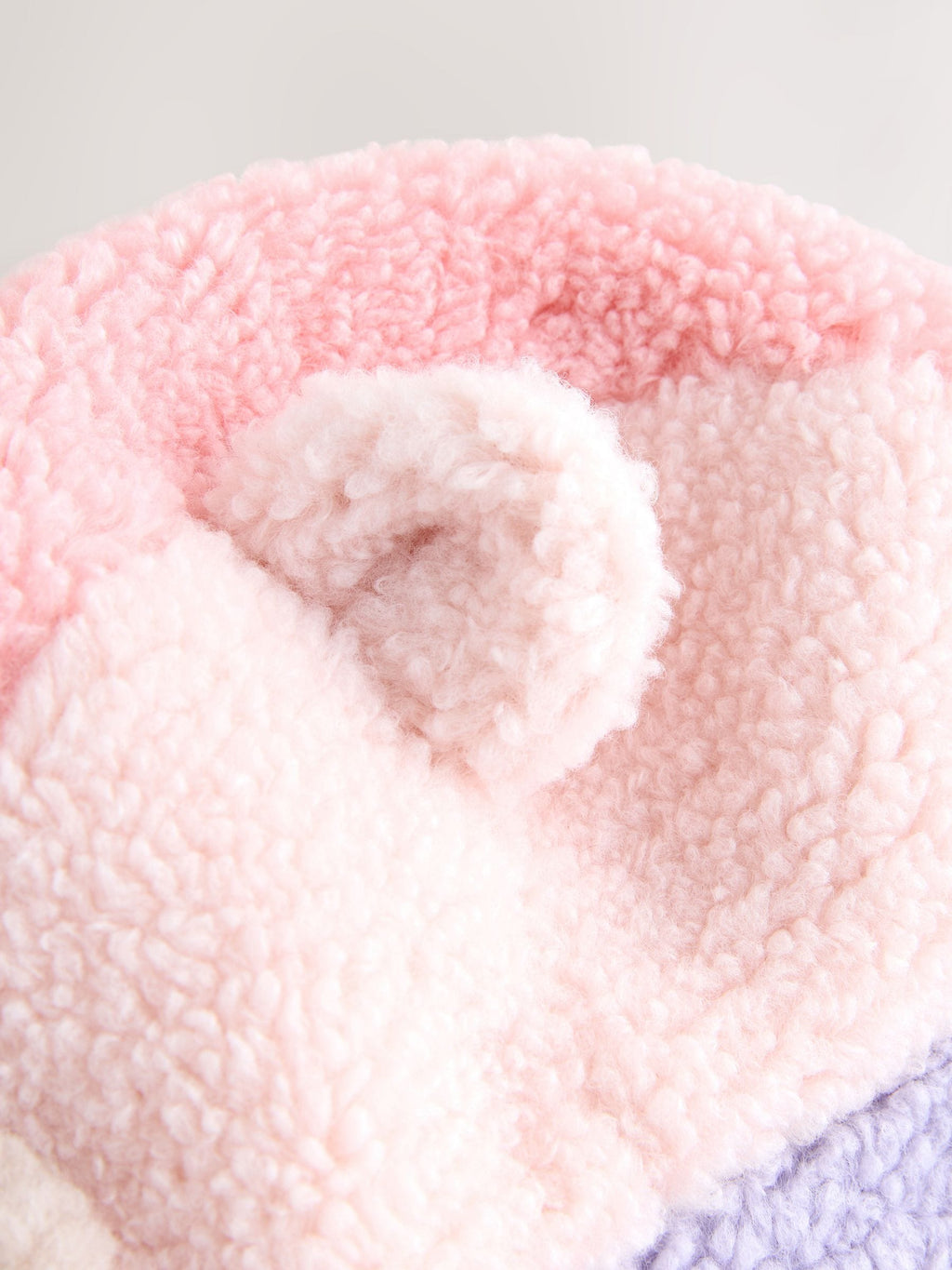 Multi Patchwork Borg Baby Trapper Hat