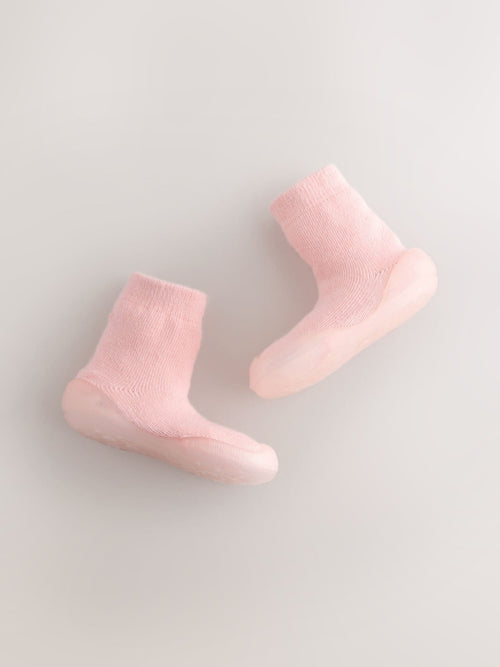 Pink Crawler Sock Shoes