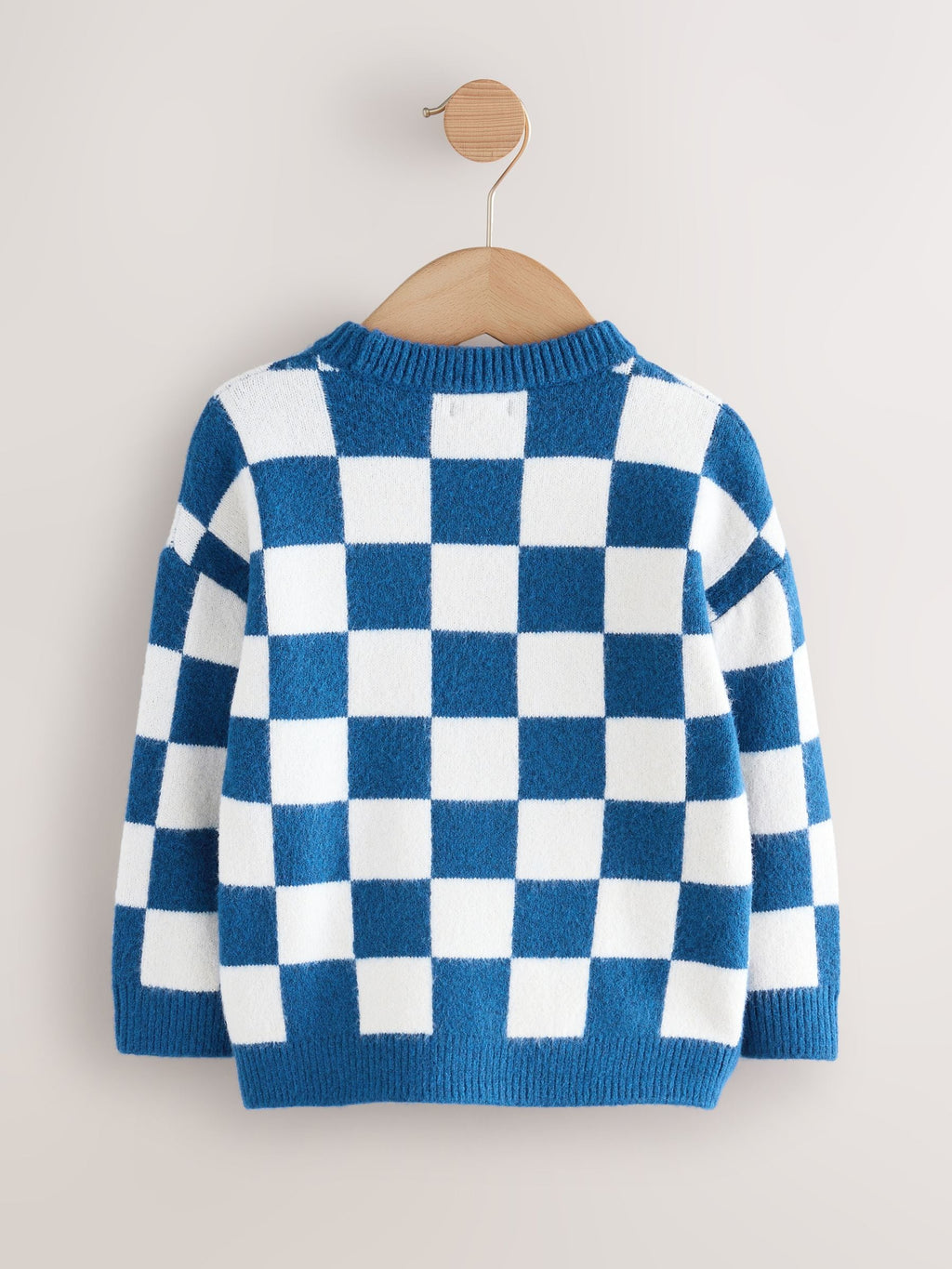 Cobalt Blue Santa Knitted Christmas Jumper (3mths-7yrs)