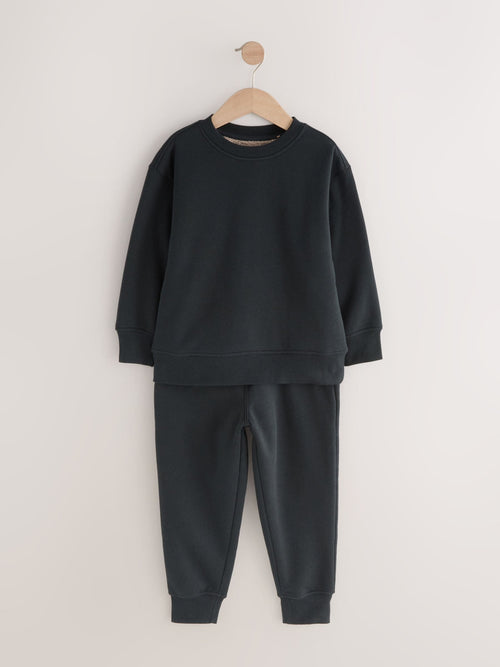 Black Single Cosy Fleece Pyjamas (3-16yrs)