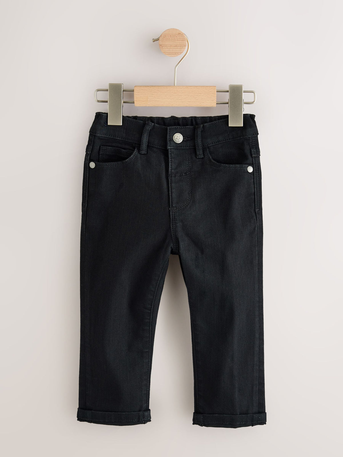 Mid Blue/Black Denim Regular Fit 2 Pack Regular Fit Comfort Stretch Jeans (3mths-7yrs)
