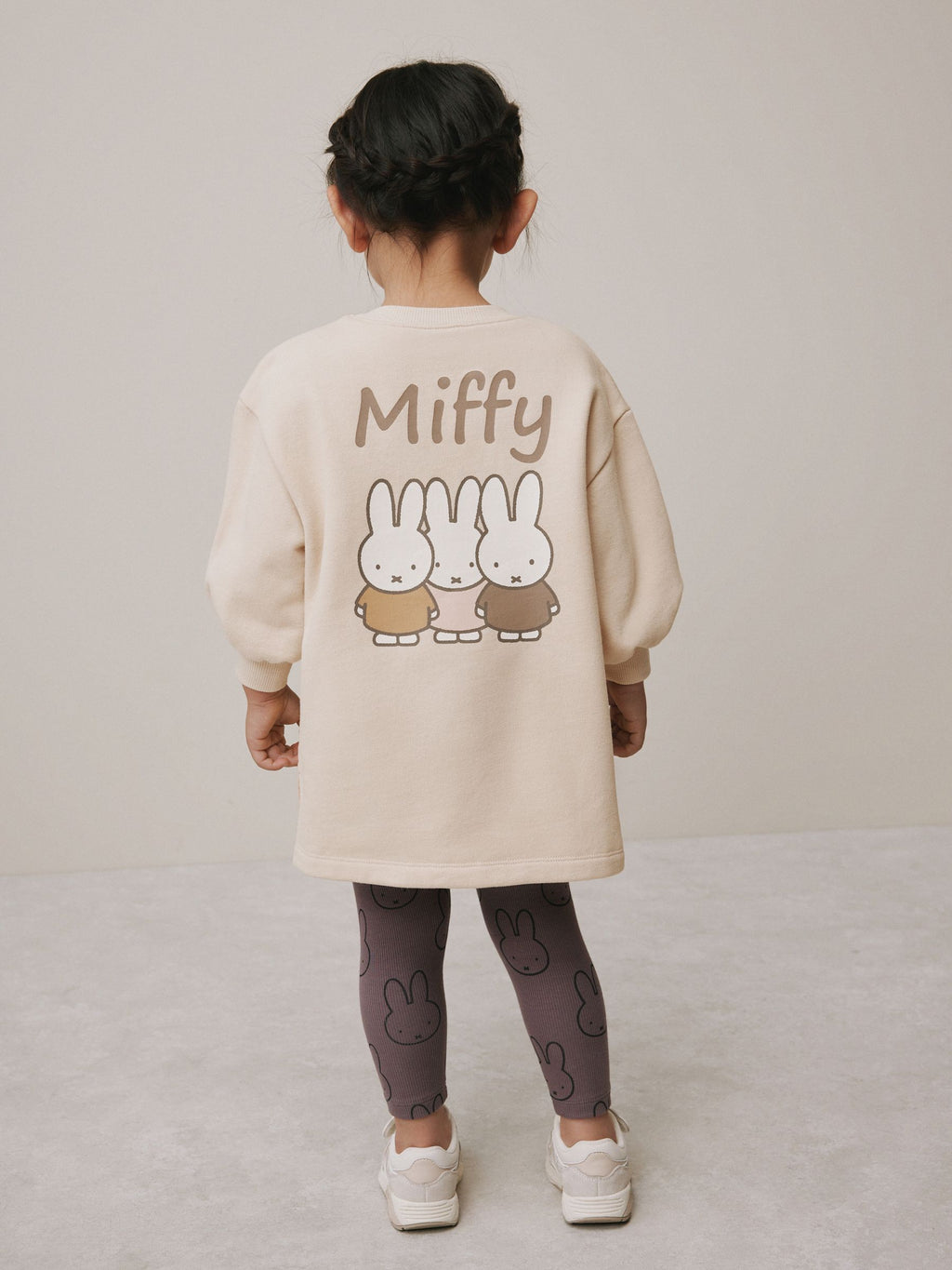 Cream Miffy Sweat Dress & Leggings Set (3mths-7yrs)