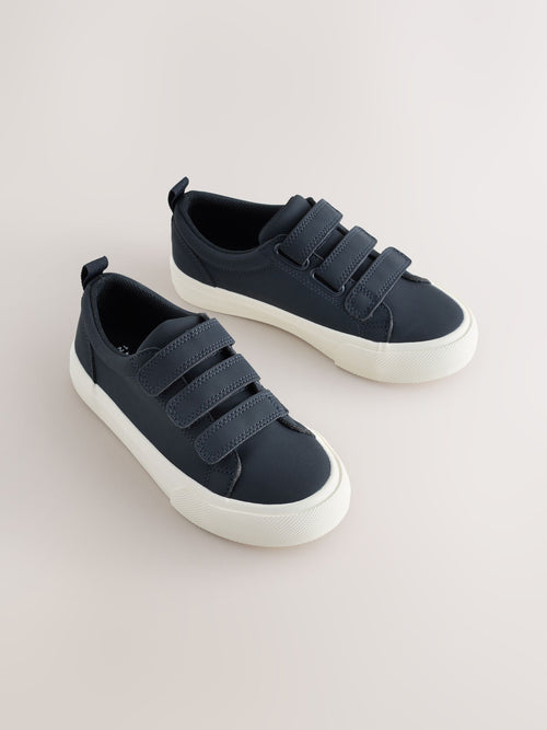 Navy Blue Standard Fit (F) Touch Fastening Smart Trainers