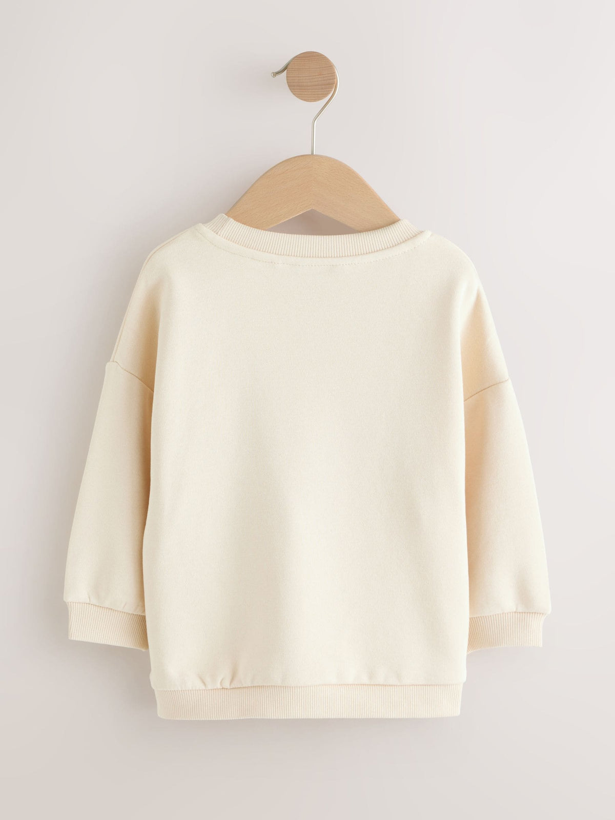 Ecru Christmas Crew Neck Jersey Sweatshirt (3mths-7yrs)