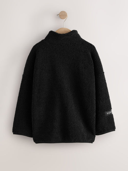 Black Zip Through Fleece (3-16yrs)