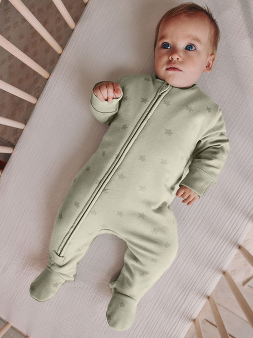 Green Star 2.5 Tog Two Way Zip Sleepsuit