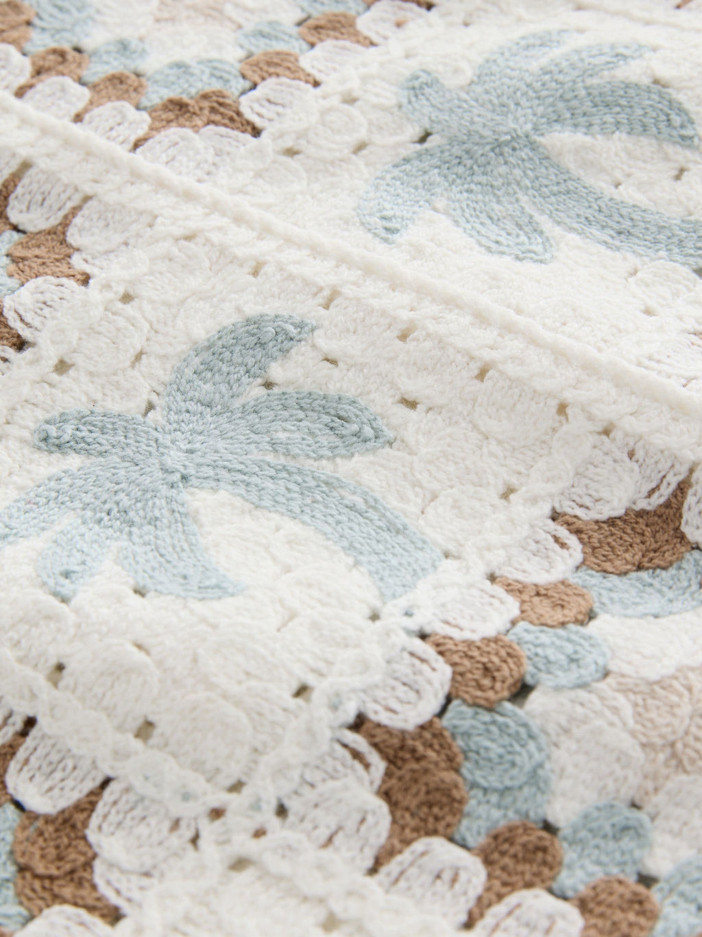 White Palms Crochet Knitted Short Sleeve Shirt (12mths-10yrs)