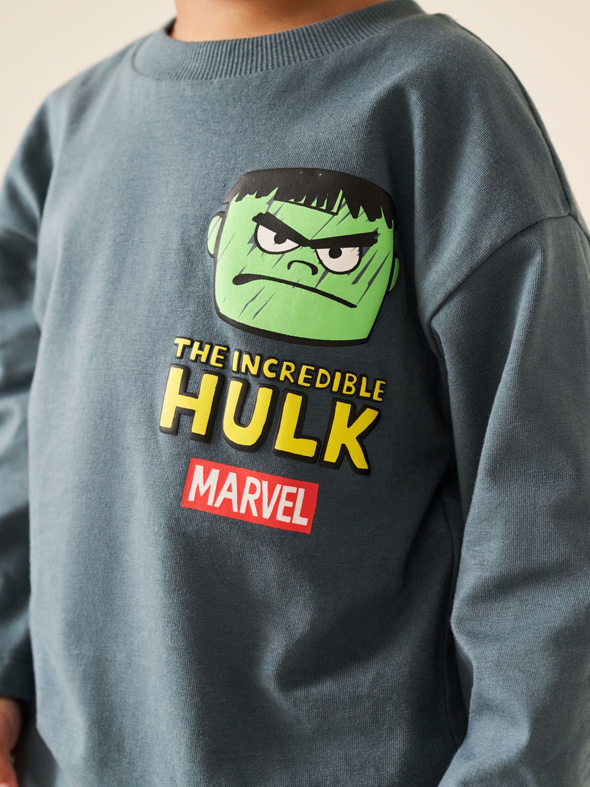 Charcoal Grey Long Sleeve Marvel T-Shirt (6mths-8yrs)