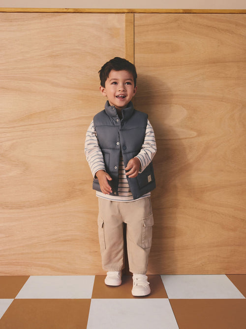 Grey Padded Gilet (3mths-10yrs)