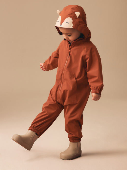 Fox Waterproof Fleece Lined Puddlesuit (3mths-7yrs)
