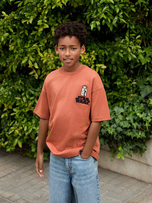 Rust Brown Back Print Star Wars T-Shirt (3-16yrs)