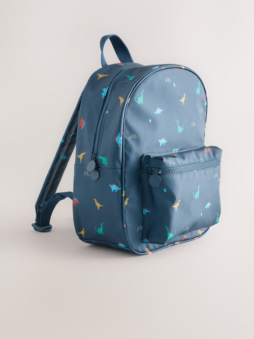 Navy Dinosaur All-Over-Print Backpack
