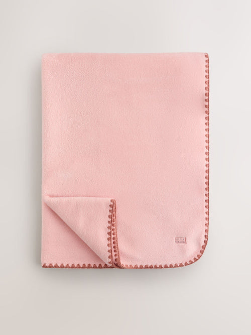 Pink Supersoft Fleece Baby Blanket