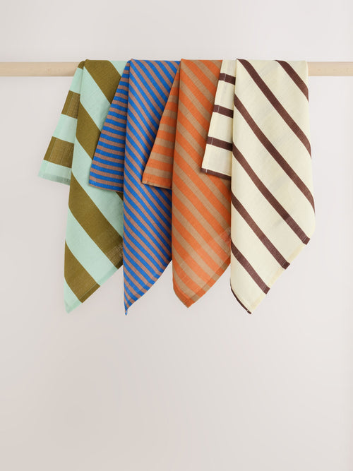 Bright Stripes Baby Muslins Cloths 4 Pack