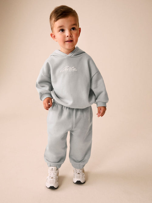 Grey Back Print Hoodie and Joggers Set (3mths-7yrs)