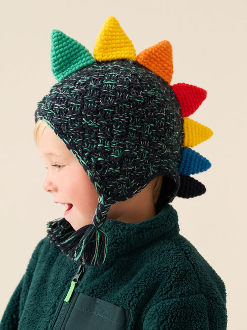 Navy Pom Knitted Beanie Hat (3mths-13yrs)