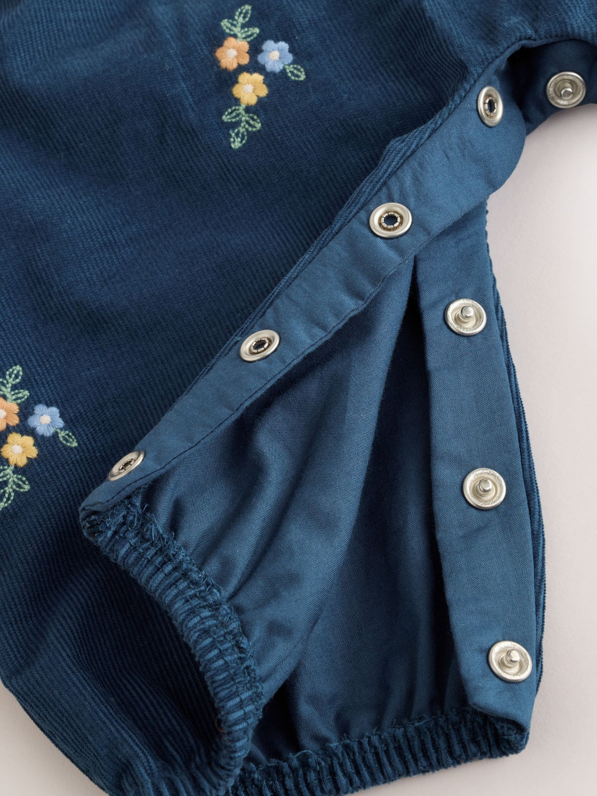 Navy Floral Cord Baby Dungarees And Bodysuit Set 2 Piece (0mths-2yrs)