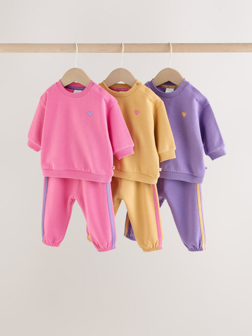 Purple Sweat and Jogger Baby 6 Piece Set (0mths-2yrs)