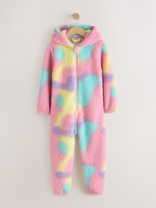 Multi Tie Dye Print Fleece All-in-One (1.5-16yrs)
