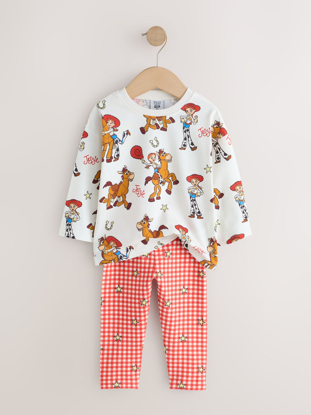 Ecru Toy Story Jessie and Bullseye Long Sleeve T-Shirt (3mths-7yrs)