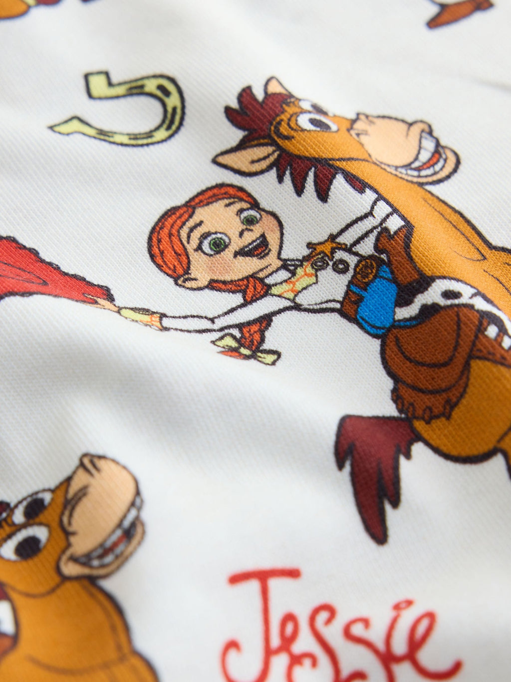 Ecru Toy Story Jessie and Bullseye Long Sleeve T-Shirt (3mths-7yrs)