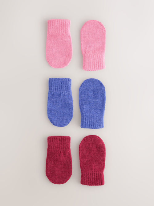 Purple/Pink/Berry Magic Mitts Gloves 3 Pack (3mths-6yrs)