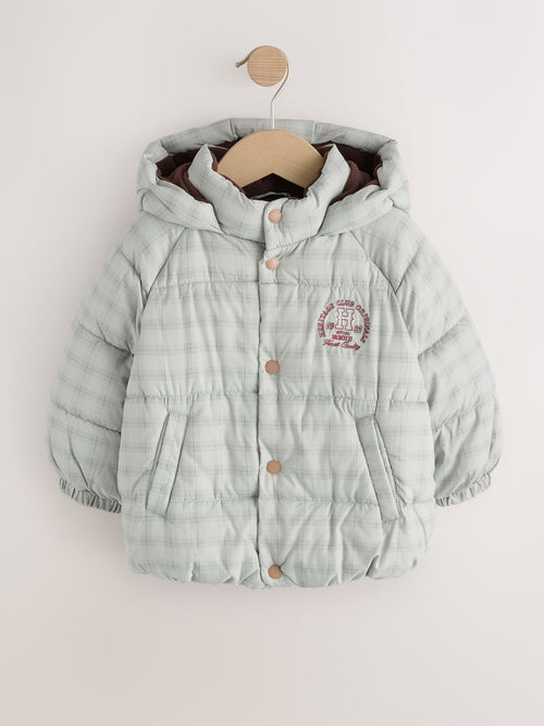 Check Hooded Padded Coat (6mths-7yrs)
