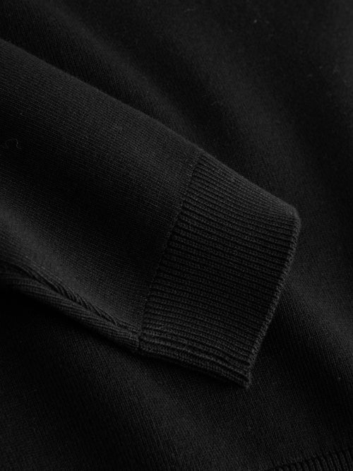 Black Cotton Rich Knitted V-Neck Senior School Jumper (9-18yrs)