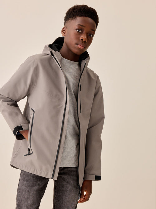Beige Waterproof Fleece Lined Anorak Jacket (3-17yrs)