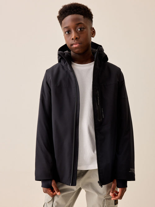 Black Shower Resistant Coat (3-17yrs)