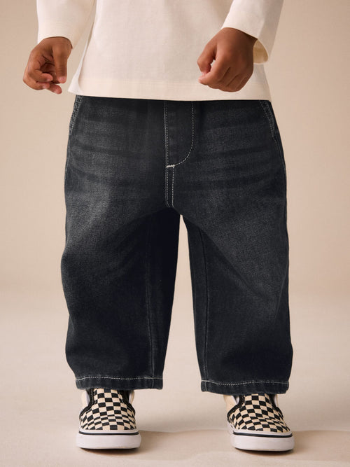 Black Denim Wide Fit Jeans (3mths-7yrs)