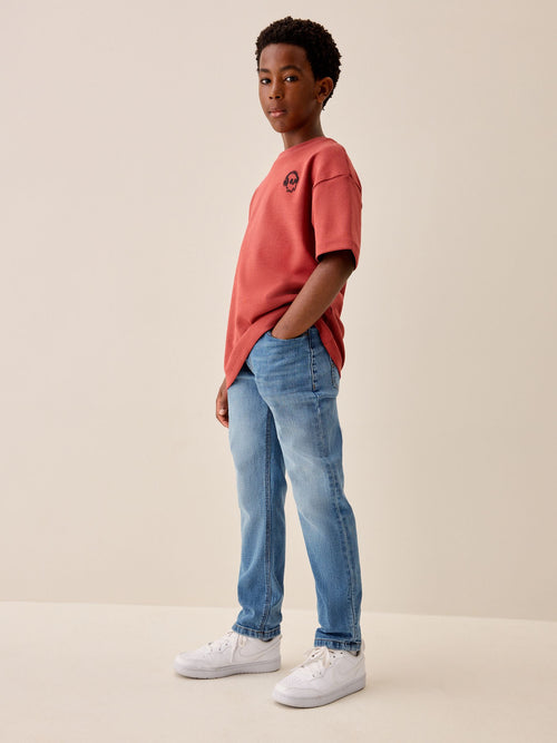 Blue Denim Regular Fit Stretch Jeans (3-16yrs)