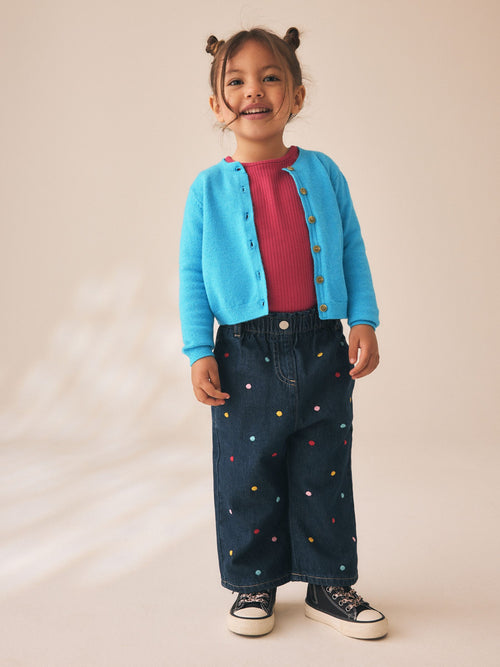 Bright Blue Knit Cardigan (3mths-7yrs)