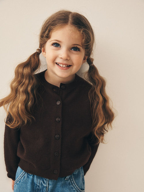 Chocolate Brown Knit Cardigan (3mths-7yrs)