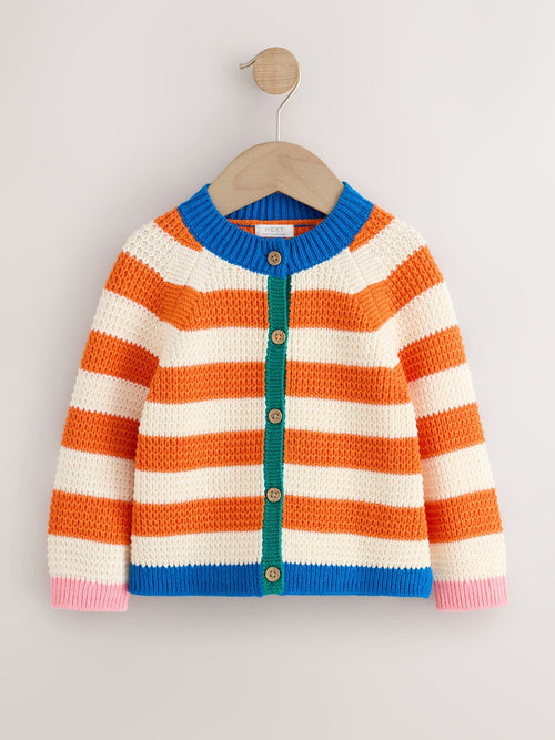 Orange Stripe Cardigan (3mths-7yrs)