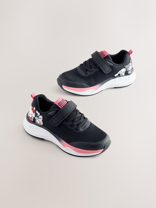 Black Hello Kitty & Friends Elastic Lace up Trainers
