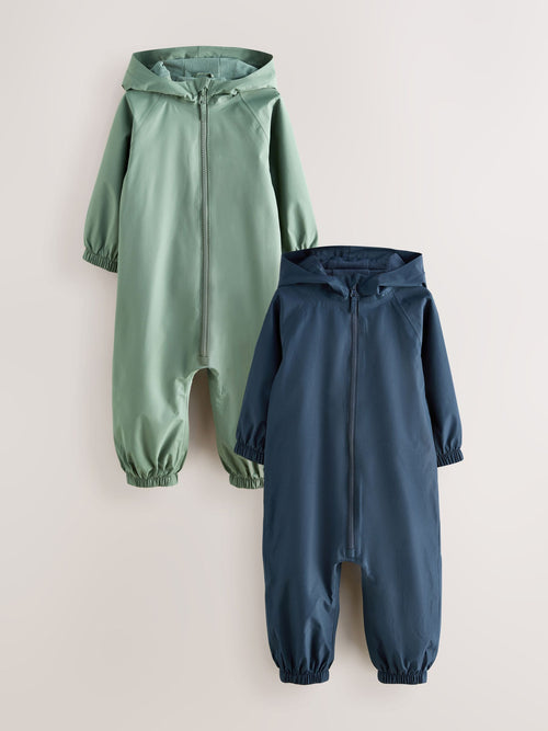 Navy/Khaki Puddlesuits 2 Pack (3mths-7yrs)