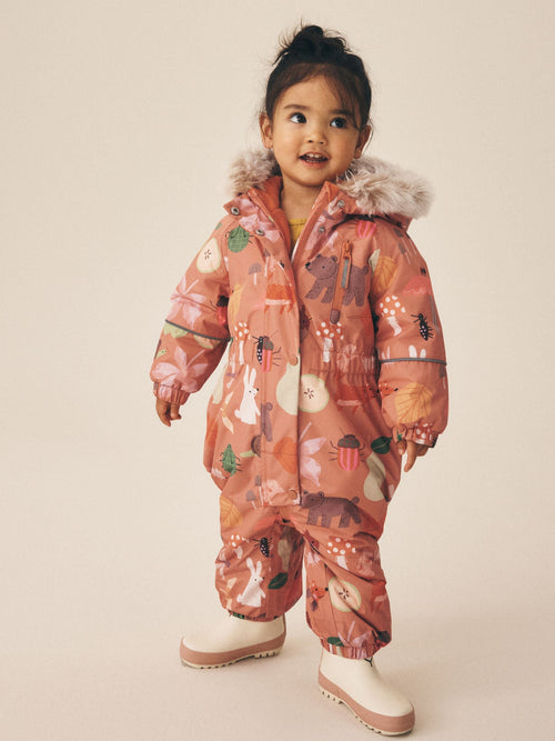 Orange Characters Waterproof Printed Snowsuit (3mths-7yrs)