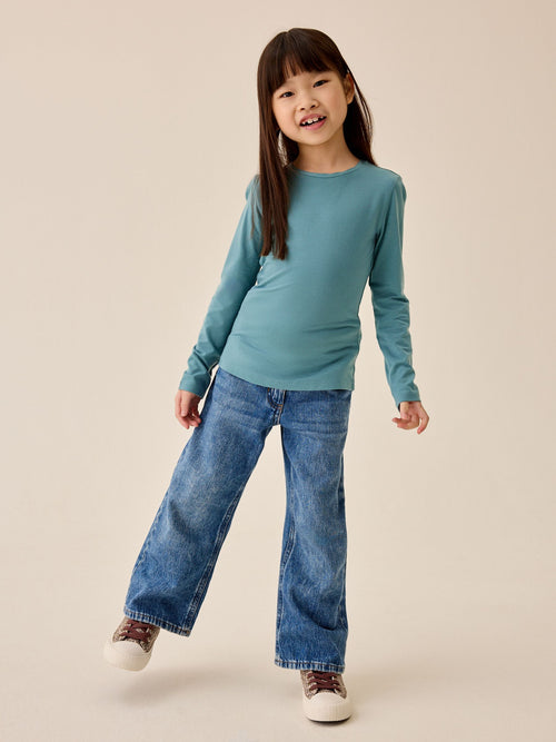 Teal Blue Supersoft Long Sleeve Top (3-16yrs)