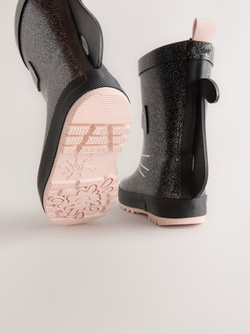 Black Cat Wellies