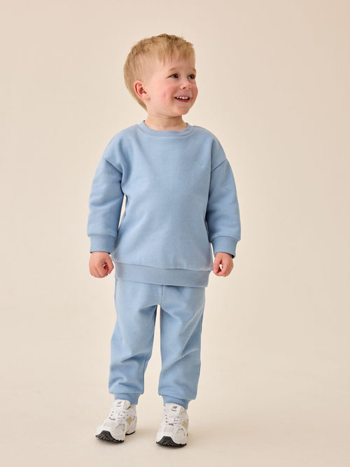 Blue Smile Logo Sweatshirt And Joggers Set (3mths-7yrs)