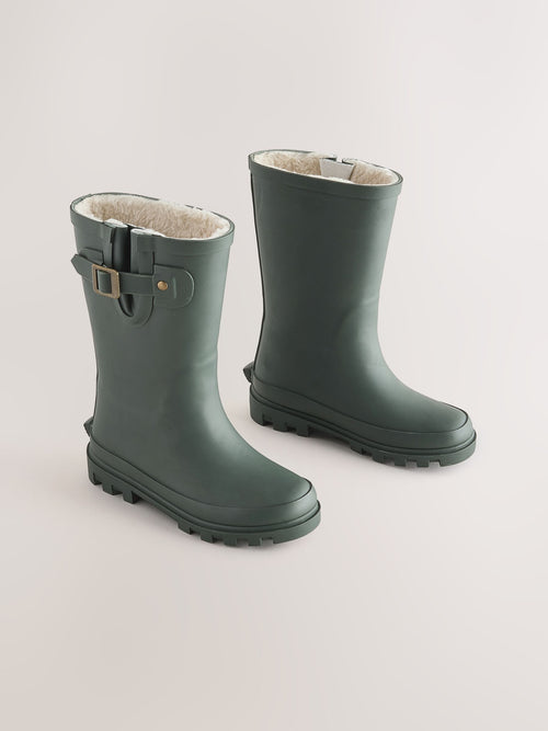 Khaki Green Standard Fit (F) Buckle Wellies