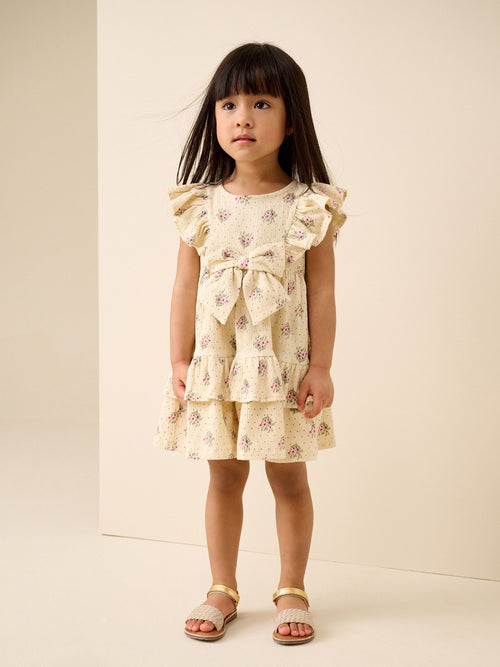 Ecru Tiered Summer Dress (3mths-7yrs)