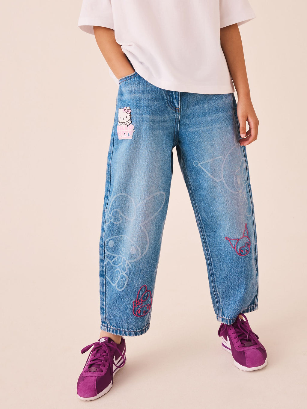 Hello Kitty Barrel Jeans (3-16yrs)
