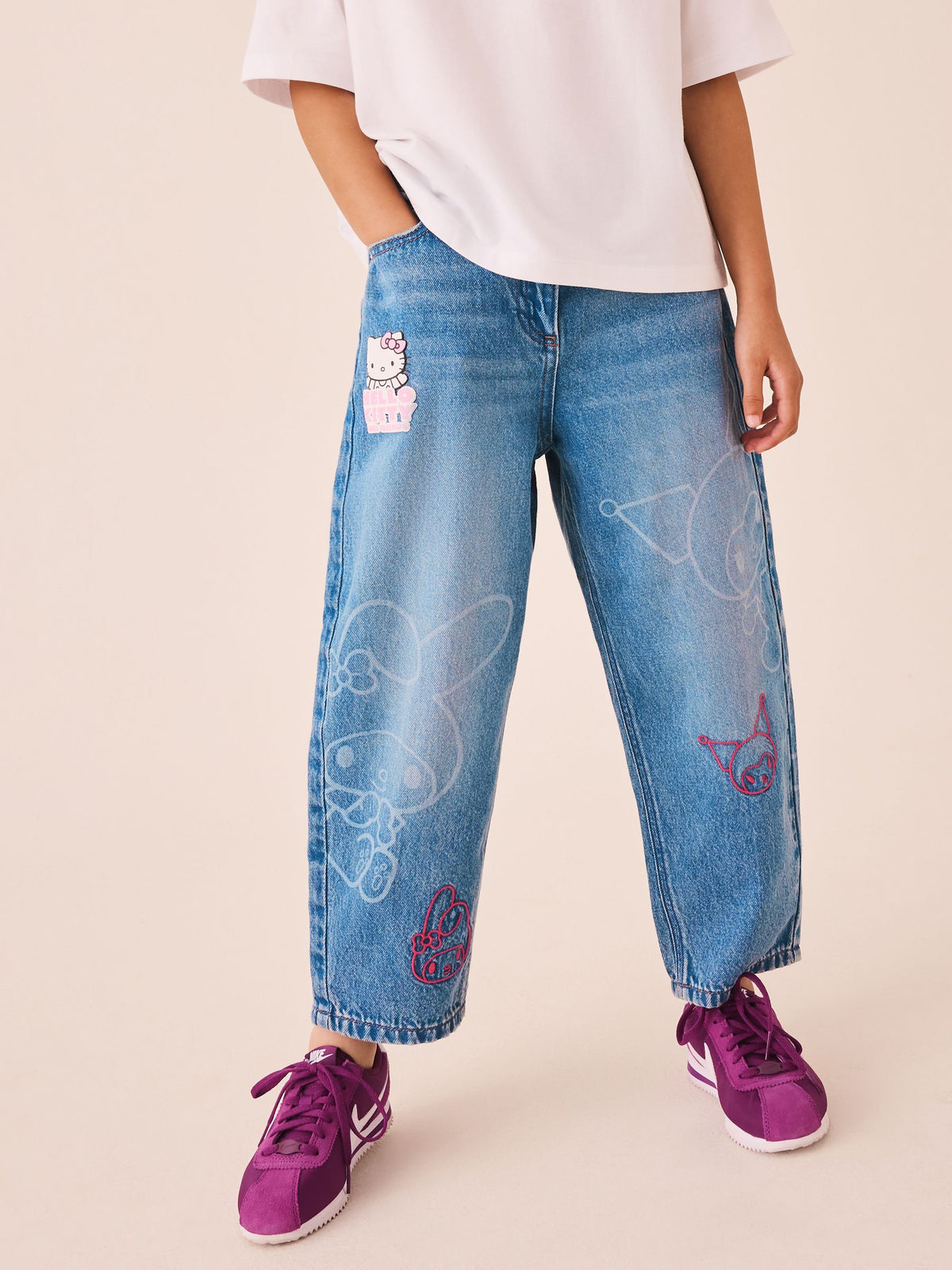 Hello Kitty Barrel Jeans (3-16yrs)
